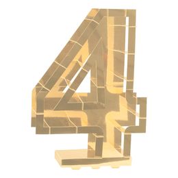 Bildspel - Ballongbox Siffra Guld Metallic