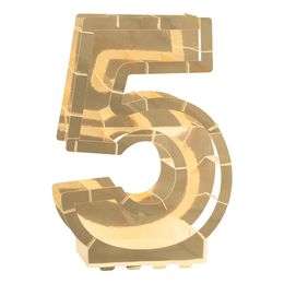 Bildspel - Ballongbox Siffra Guld Metallic