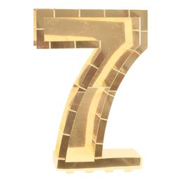 Bildspel - Ballongbox Siffra Guld Metallic