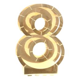 Bildspel - Ballongbox Siffra Guld Metallic