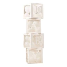 Ballonæsker Baby med Balloner Hvid