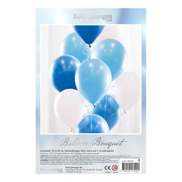 Bildspel - Ballongbukett Blå/Vit