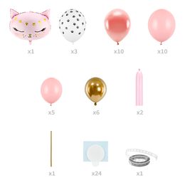 Bildspel - DIY Ballongfigur Katt Rosa