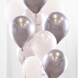 Ballongbukett Silver/Krom