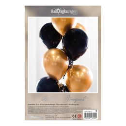 Lysbildefremvisning - Ballongbukett Svart/Gull