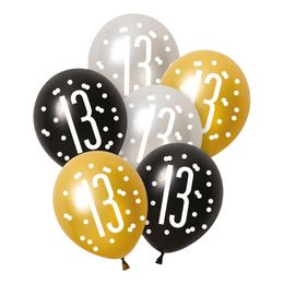 Ballonger 13 Svart/Silver/Guld