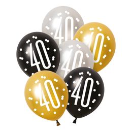 Ballonger 40 Svart/Silver/Guld