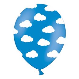Ballonger Blåa med Moln