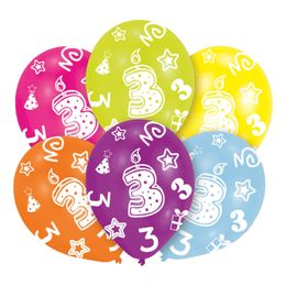Ballonger Flerfarget 3 År