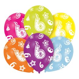 Ballonger Flerfarget 6 År