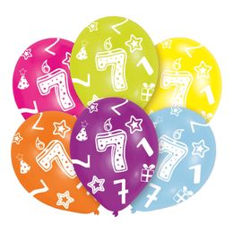 Ballonger Flerfarget 7 År