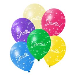 Ballonger Grattis Flerfärgade