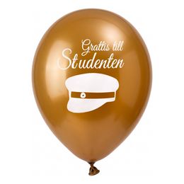 Ballonger Grattis till Studenten Guld