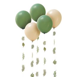 Ballonger Gröna Löv Botanic
