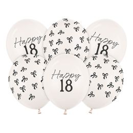 Happy 18 -ilmapallot ruseteilla