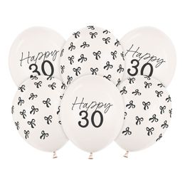 Happy 30 -ilmapallot ruseteilla