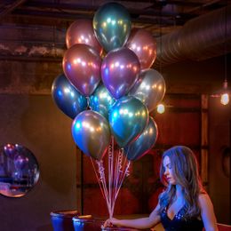 Bildspel - Ballonger Krom Guld