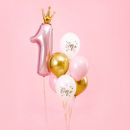 Lysbildefremvisning - Ballonger One Lyserosa/Gull