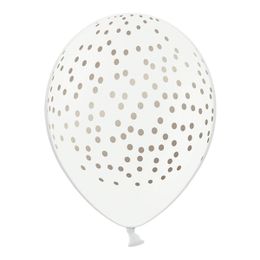 Ballonger Prickar Vit/Silver