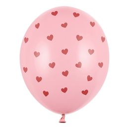 Ballonger Rosa med Hjärtan