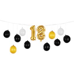 Ballongguirlande 18 Guld/Champagne