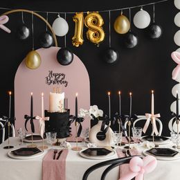 Lysbildefremvisning - Ballongguirlande 18 Guld/Champagne