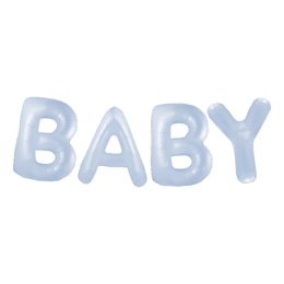 Ballonggirlang Baby Pastellblå
