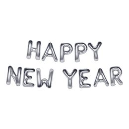 Ballonggirlang Happy New Year Silver