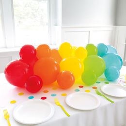 Ballongguirlande & Konfetti Regnbue