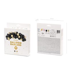 Lysbildefremvisning - Ballongbue Svart/Gull