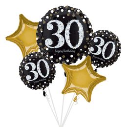 Ballongkit Svart/Guld 30 år