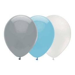 Ballongkombo Grå/Ljusblå/Vit