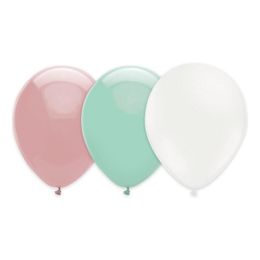 Ballongkombo Lyserosa/Mintgrønn/Hvit