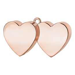 Ballongvikt Dubbla Hjärtan Roséguld