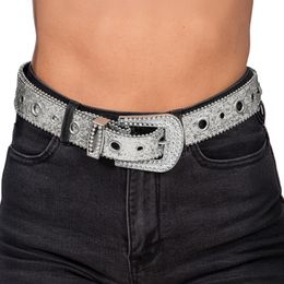 Bälte med Glitter Silver