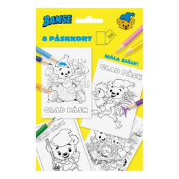 Bamse Måla-Dina-Egna Påskkort