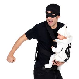 Lysbildefremvisning - Bankrøver med Baby Kostume