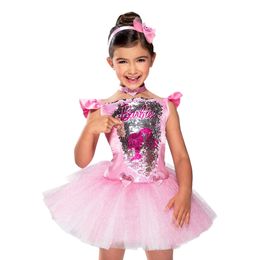 Lysbildefremvisning - Barbie Ballerina Pailletter Børnekostume