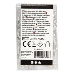 Bildspel - Batteridriven LED Ljusslinga Transparent