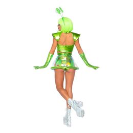 Lysbildefremvisning - Grønt Alien Deluxe Karnevalskostyme