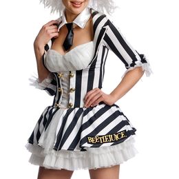 Bildspel - Beetlejuice Klänning Deluxe Maskeraddräkt