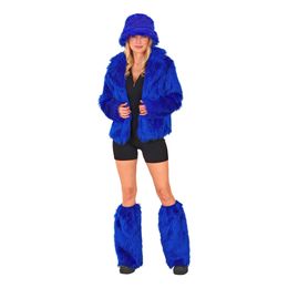 Bildspel - Benvärmare Fluffiga Blå