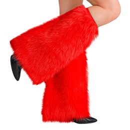 Benvärmare Fluffiga Röd