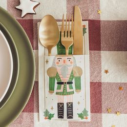 Lysbildefremvisning - Bestikkservietter Nøtteknekker