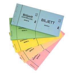 Biljettblock 1-100