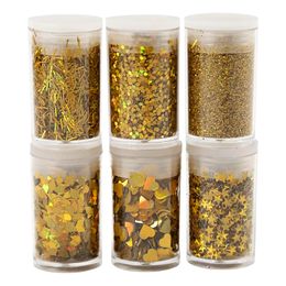 Bio-Glitter Blandade Guld Set
