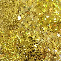 Bildspel - Bio-Glitter Blandade Guld Set