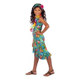 Bildspel - Blå Hawaii Klänning Barn Maskeraddräkt