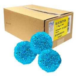 Blå Knappar Storpack