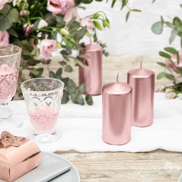 Bildspel - Blockljus Metallic Roséguld